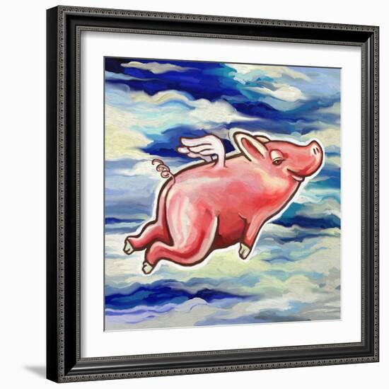 Flying Pig-Howie Green-Framed Giclee Print