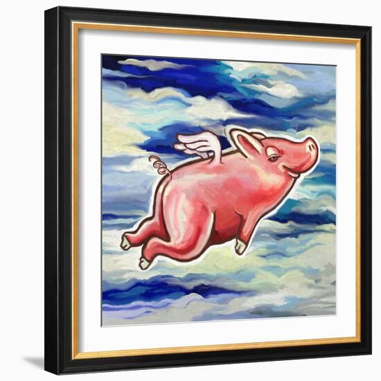 Flying Pig-Howie Green-Framed Giclee Print