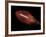 Flying Rugby Ball Isolated on Black.-Kesu01-Framed Photographic Print