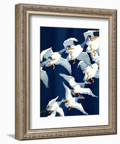 "Flying South,"November 20, 1937-Ski Weld-Framed Giclee Print