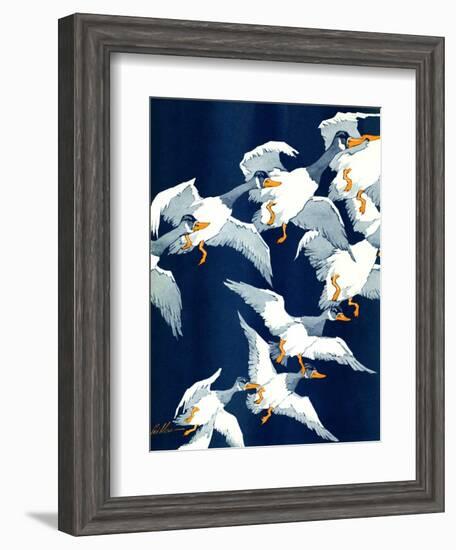 "Flying South,"November 20, 1937-Ski Weld-Framed Giclee Print