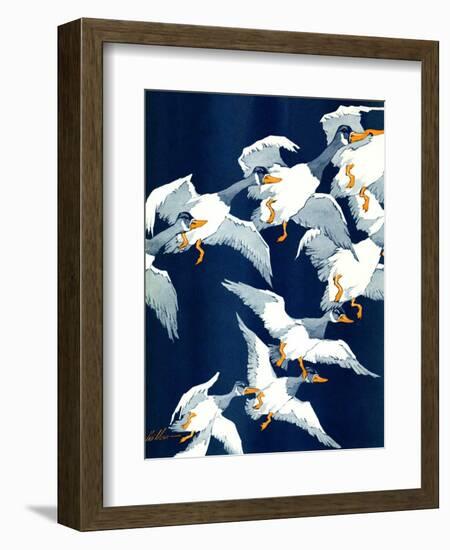 "Flying South,"November 20, 1937-Ski Weld-Framed Giclee Print