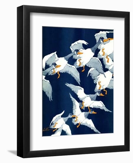 "Flying South,"November 20, 1937-Ski Weld-Framed Giclee Print