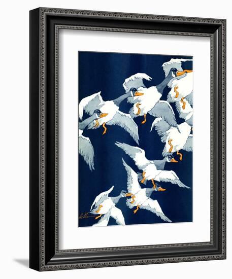 "Flying South,"November 20, 1937-Ski Weld-Framed Giclee Print