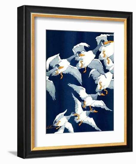 "Flying South,"November 20, 1937-Ski Weld-Framed Giclee Print