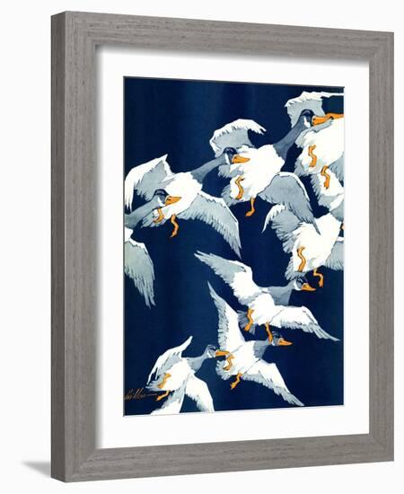 "Flying South,"November 20, 1937-Ski Weld-Framed Giclee Print