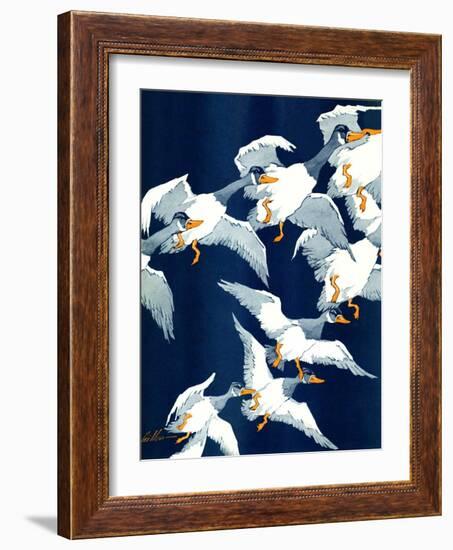 "Flying South,"November 20, 1937-Ski Weld-Framed Giclee Print
