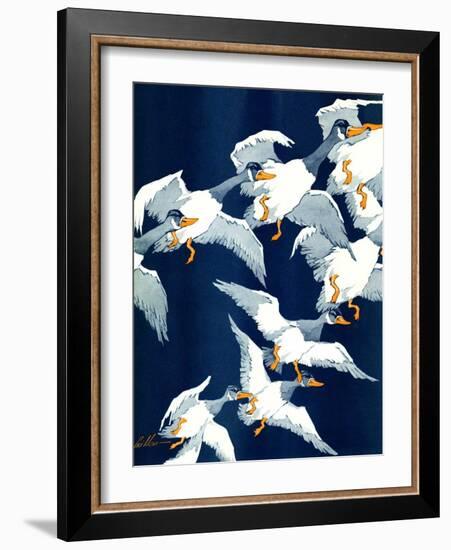 "Flying South,"November 20, 1937-Ski Weld-Framed Giclee Print