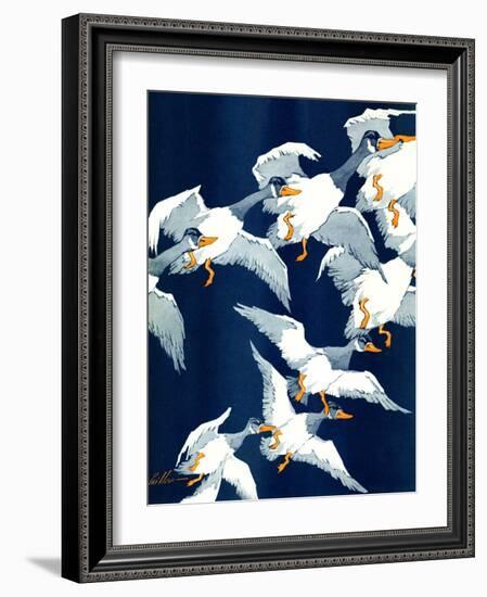 "Flying South,"November 20, 1937-Ski Weld-Framed Giclee Print