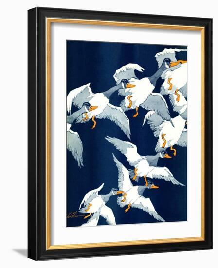 "Flying South,"November 20, 1937-Ski Weld-Framed Giclee Print