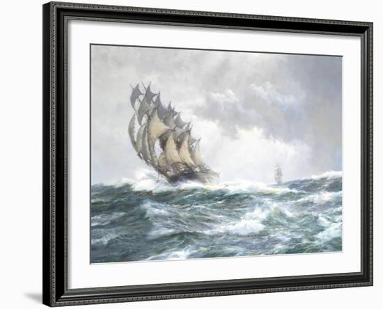 Flying Spume - The Adelaide-Montague Dawson-Framed Giclee Print