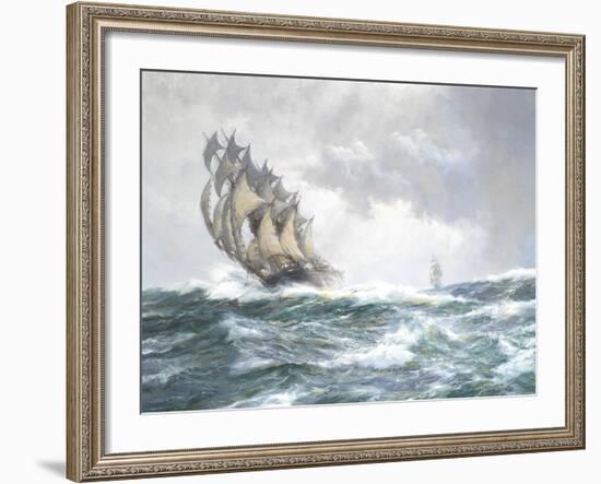 Flying Spume - The Adelaide-Montague Dawson-Framed Giclee Print