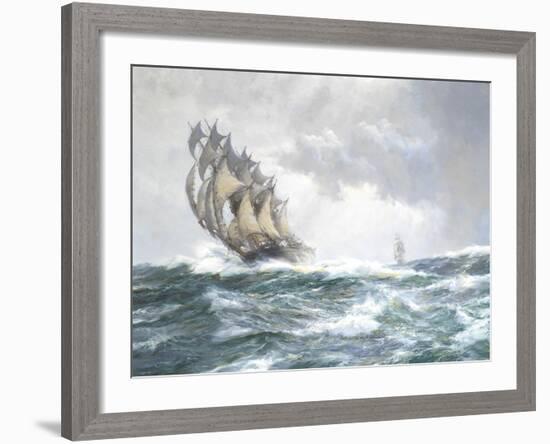 Flying Spume - The Adelaide-Montague Dawson-Framed Giclee Print