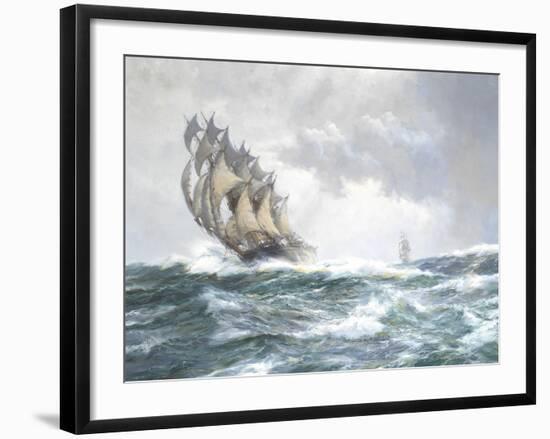 Flying Spume - The Adelaide-Montague Dawson-Framed Giclee Print