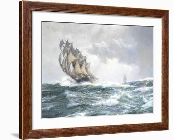 Flying Spume - The Adelaide-Montague Dawson-Framed Giclee Print