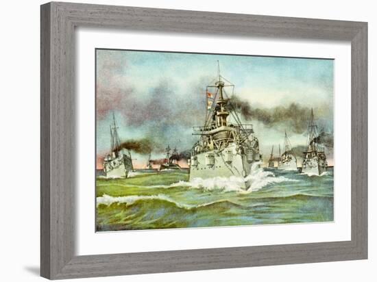 Flying Squadron of the United States Navy During the Spanish-American War, 1898-null-Framed Giclee Print