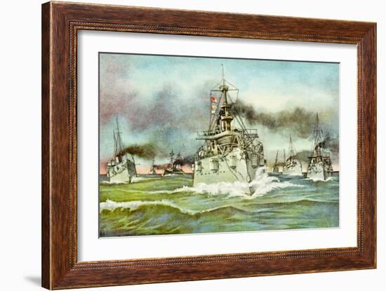 Flying Squadron of the United States Navy During the Spanish-American War, 1898-null-Framed Giclee Print