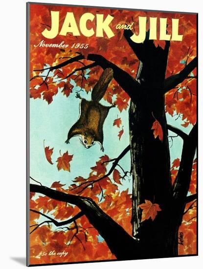 Flying Squirrel - Jack and Jill, November 1955-Georgeann Helms-Mounted Giclee Print