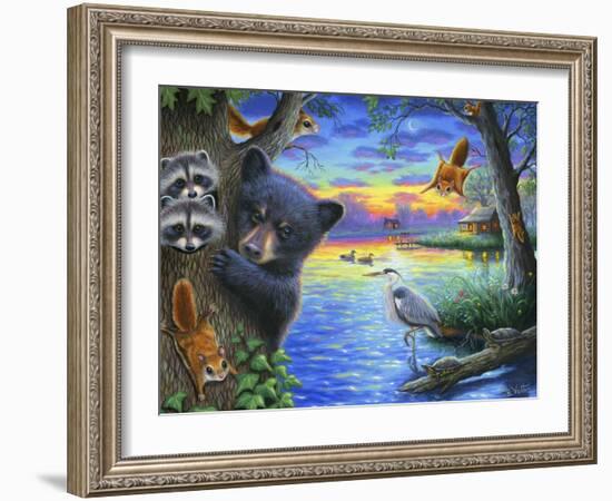 Flying Squirrel Summer-Bridget Voth-Framed Giclee Print