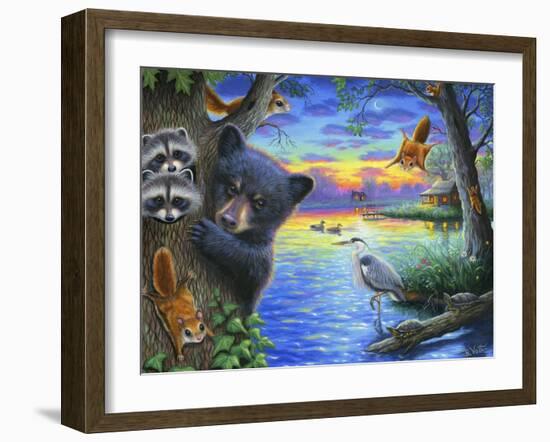 Flying Squirrel Summer-Bridget Voth-Framed Giclee Print