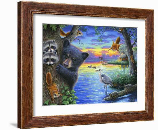 Flying Squirrel Summer-Bridget Voth-Framed Giclee Print