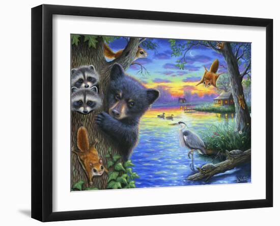 Flying Squirrel Summer-Bridget Voth-Framed Giclee Print