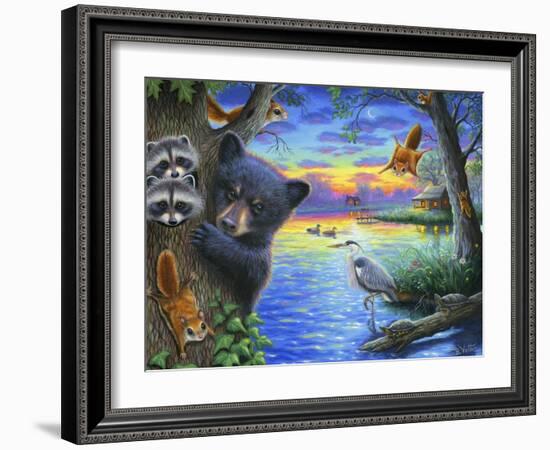 Flying Squirrel Summer-Bridget Voth-Framed Giclee Print