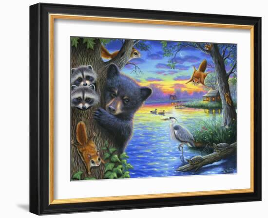 Flying Squirrel Summer-Bridget Voth-Framed Giclee Print