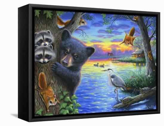 Flying Squirrel Summer-Bridget Voth-Framed Premier Image Canvas