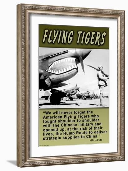 Flying Tigers-Wilbur Pierce-Framed Art Print