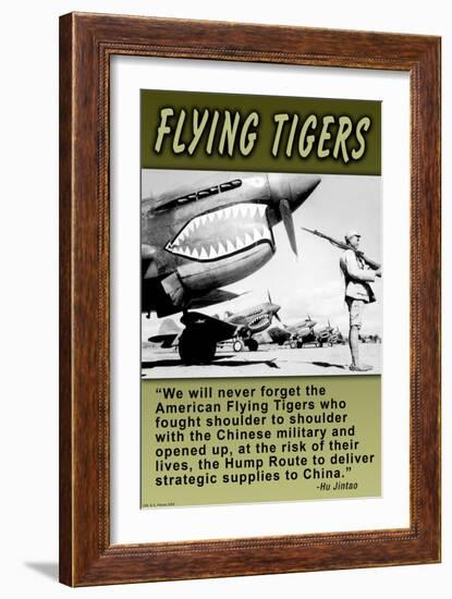 Flying Tigers-Wilbur Pierce-Framed Art Print