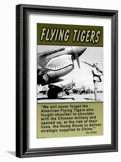 Flying Tigers-Wilbur Pierce-Framed Art Print