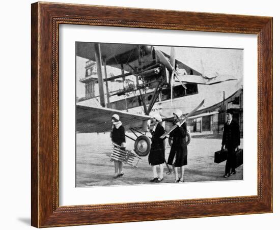 Flying to Switzerland for Winter Sports-null-Framed Photographic Print