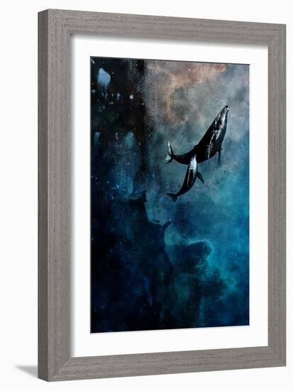 Flying Whales-Alex Cherry-Framed Art Print