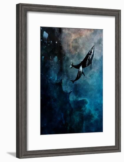 Flying Whales-Alex Cherry-Framed Art Print