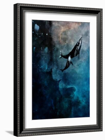 Flying Whales-Alex Cherry-Framed Art Print