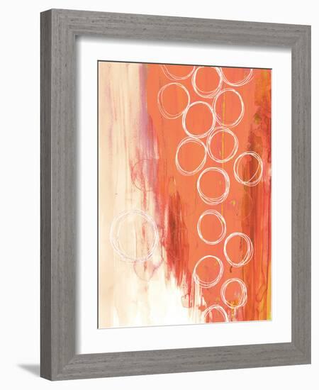 Flying with Colors 1 - Orange-Sophia Buddenhagen-Framed Art Print