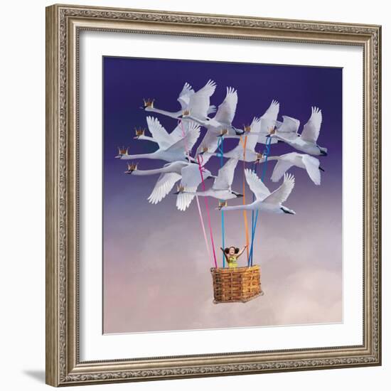 Flying with Swans-Nancy Tillman-Framed Art Print