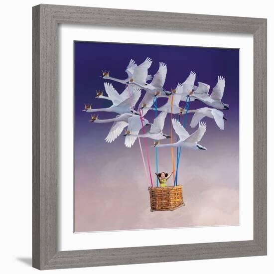 Flying with Swans-Nancy Tillman-Framed Art Print