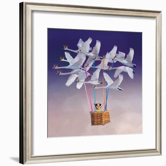 Flying with Swans-Nancy Tillman-Framed Art Print