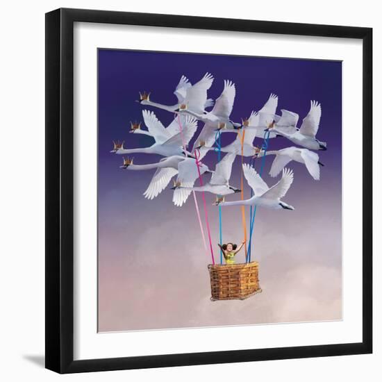Flying with Swans-Nancy Tillman-Framed Art Print