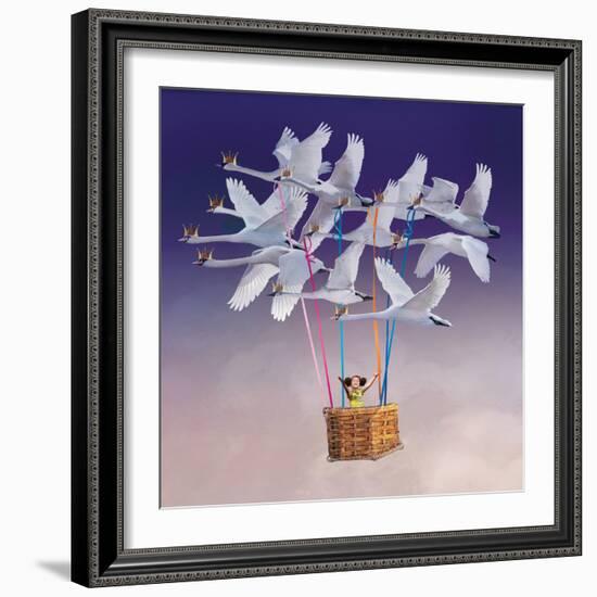 Flying with Swans-Nancy Tillman-Framed Art Print