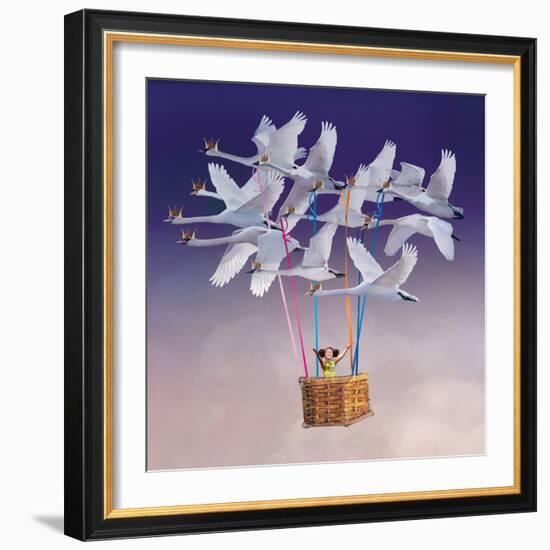 Flying with Swans-Nancy Tillman-Framed Art Print