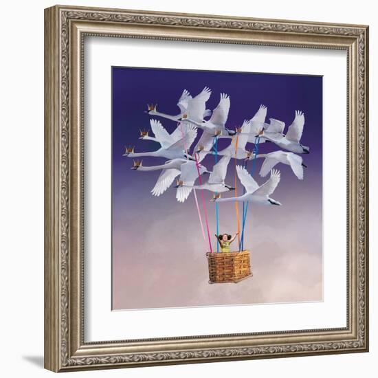 Flying with Swans-Nancy Tillman-Framed Art Print