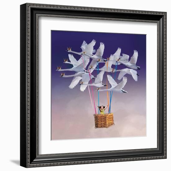 Flying with Swans-Nancy Tillman-Framed Art Print