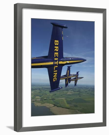 Flying with the Aero L-39 Albatros of the Breitling Jet Team-Stocktrek Images-Framed Photographic Print