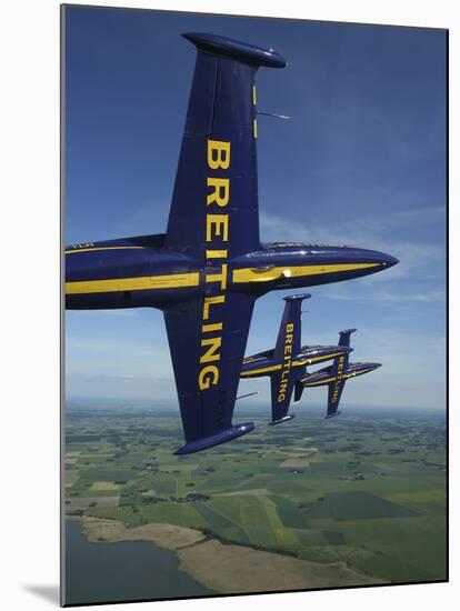 Flying with the Aero L-39 Albatros of the Breitling Jet Team-Stocktrek Images-Mounted Photographic Print