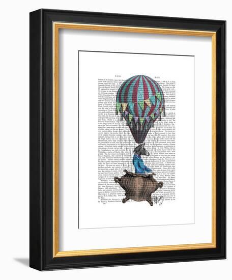 Flying Zebra-Fab Funky-Framed Art Print