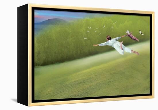 Flying-Nancy Tillman-Framed Stretched Canvas