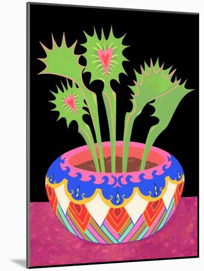 Flytraps in a Pot, 2021 (Acrylic on Panel)-Tsz Kam-Mounted Giclee Print